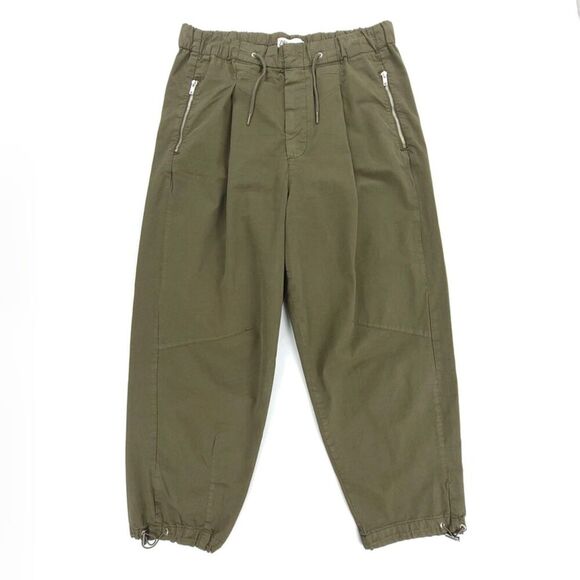 Zara Olive Green Ankle Cropped Pants - Picture 1 of 8